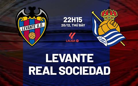 Nhận định bóng đá Levante vs Real Sociedad 22h15 ngày 20/12 (La Liga 2025/26)