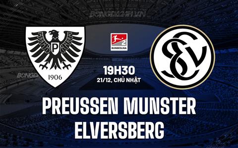 Nhận định Preussen Munster vs Elversberg 19h30 ngày 21/12 (Hạng 2 Đức 2025/26)