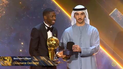 Ousmane Dembele đoạt danh hiệu Cầu thủ nam xuất sắc nhất thế giới