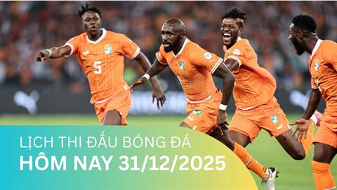 Lịch thi đấu, trực tiếp bóng đá hôm nay 31/12/2025: Gabon vs Bờ Biển Ngà