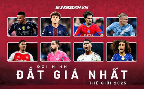 Đội hình cầu thủ đắt giá nhất thế giới năm 2025