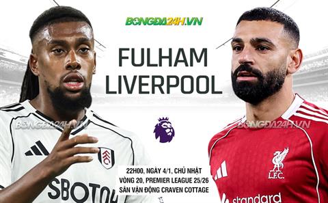 Nhận định Fulham vs Liverpool (22h00 ngày 4/1): Vượt khó tại Craven Cottage