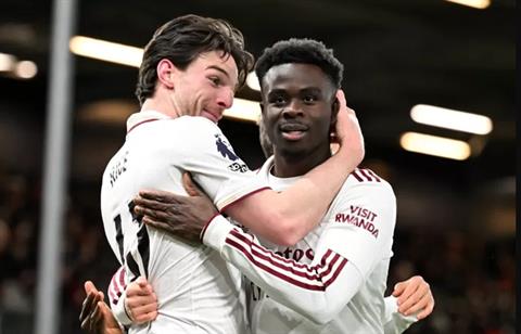 Bukayo Saka chỉ đứng sau duy nhất Bruno Fernandes 