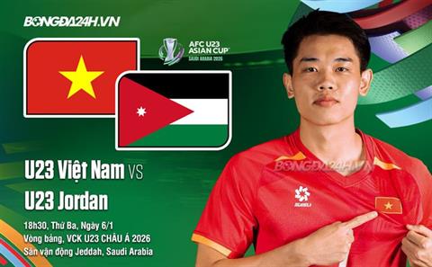 Nhận định U23 Việt Nam vs U23 Jordan (18h30 ngày 6/1): Quyết đấu vì vé đi tiếp