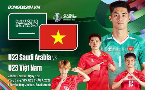 Nhận định U23 Việt Nam vs U23 Saudi Arabia (23h30 ngày 12/1): Tập trung cao độ