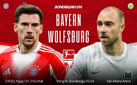 Nhận định Bayern Munich vs Wolfsburg (23h30 ngày 11/1): Chờ mưa bàn thắng