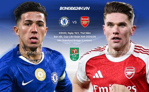 Nhận định Chelsea vs Arsenal (3h00 ngày 15/1): Không dễ cho Pháo thủ