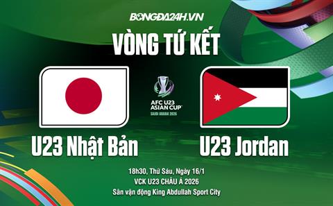 Nhận định bóng đá U23 Nhật Bản vs U23 Jordan 18h30 ngày 16/1 (U23 châu Á 2026)