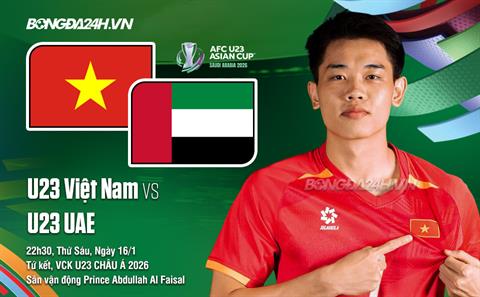 Nhận định U23 Việt Nam vs U23 UAE (22h30 ngày 16/1): Cho lần đầu tiên