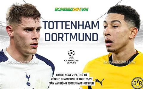 Nhận định Tottenham vs Dortmund (3h00 ngày 21/1): Khó lường