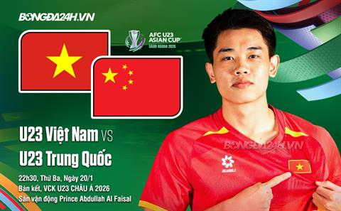 Nhận định U23 Việt Nam vs U23 Trung Quốc (22h30 ngày 20/1): Chờ đẳng cấp lên tiếng