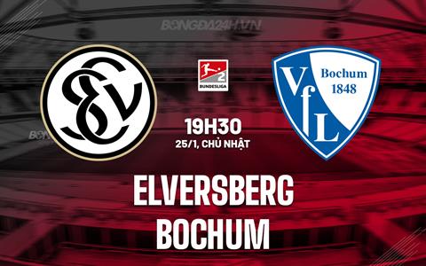 Nhận định Elversberg vs Bochum 19h30 ngày 25/1 (Hạng 2 Đức 2025/26)