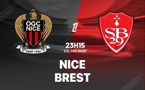 Nhận định bóng đá Nice vs Brest 23h15 ngày 1/2 (Ligue 1 2025/26)