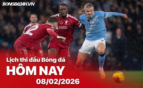 Lịch thi đấu, trực tiếp bóng đá hôm nay 08/02/2026: Liverpool vs Man City