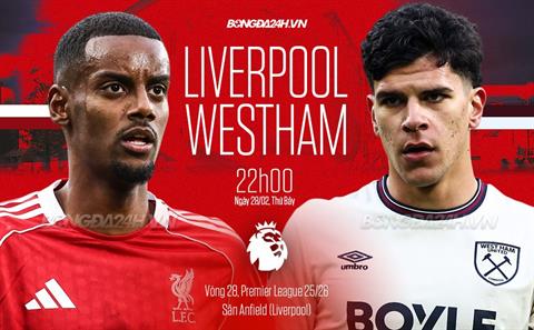 Nhận định Liverpool vs West Ham (22h00 ngày 28/2): Đối thủ ưa thích
