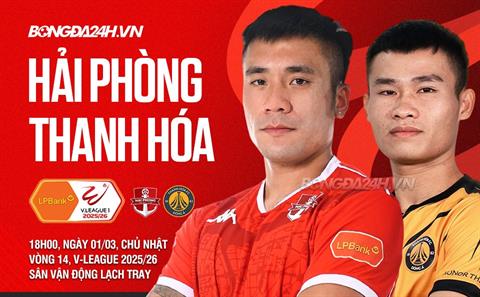 Nhận định Hải Phòng vs Thanh Hóa (18h00 ngày 1/3): Thắng để hi vọng