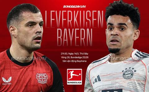 Nhận định Leverkusen vs Bayern Munich (21h30 ngày 14/3): Khó cho chủ nhà