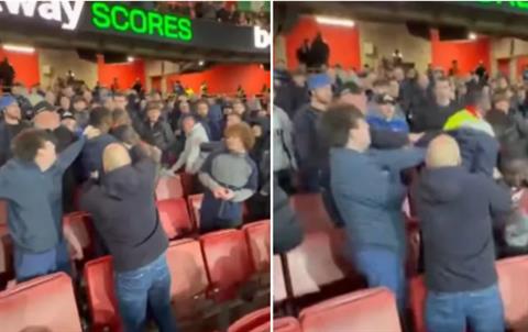 CĐV Everton tấn công bạn bè của tiền đạo Thierno Barry trong sân Emirates