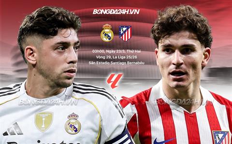 Nhận định Real vs Atletico (3h00 ngày 23/3): Căng như dây đàn