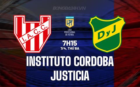 Nhận định Instituto Cordoba vs Justicia 7h15 ngày 7/4 (VĐQG Argentina 2026)