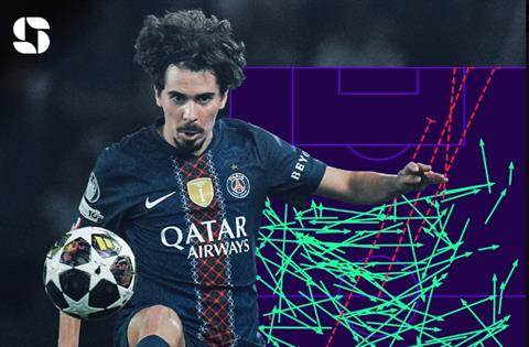 Khủng khiếp với số đường chuyền của Vitinha trước Liverpool