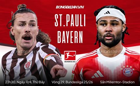 Nhận định St Pauli vs Bayern Munich (23h30 ngày 11/4): "Hùm xám" phân tâm