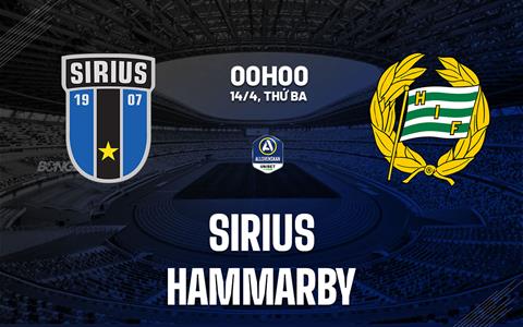 Nhận định bóng đá Sirius vs Hammarby 0h00 ngày 14/4 (VĐQG Thụy Điển 2026)