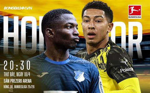 Nhận định Hoffenheim vs Dortmund (20h30 ngày 18/4): Chờ mưa bàn thắng