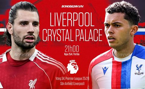Nhận định Liverpool vs Crystal Palace (21h00 ngày 25/4): Nỗ lực xây chắc top 5
