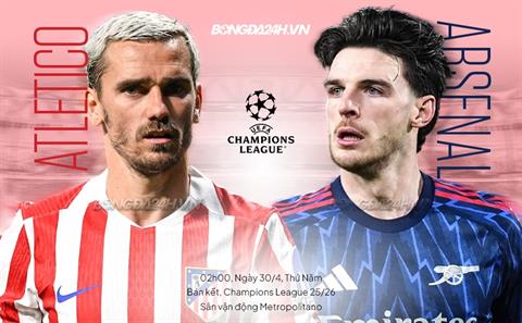Nhận định Atletico Madrid vs Arsenal (2h00 ngày 30/4): Đội khách khó chịu