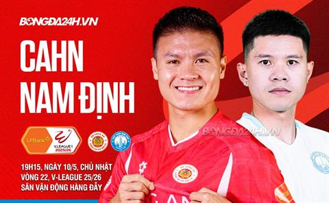 Nhận định CAHN vs Nam Định (19h15 ngày 10/5): Chờ cuộc chuyển giao ngai vàng 