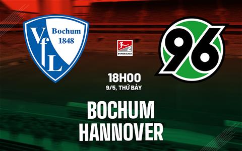 Nhận định bóng đá Bochum vs Hannover 18h00 ngày 9/5 (Hạng 2 Đức 2025/26)