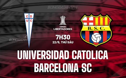 Nhận định Universidad Catolica vs Barcelona SC 7h30 ngày 22/5 (Copa Libertadores 2026)