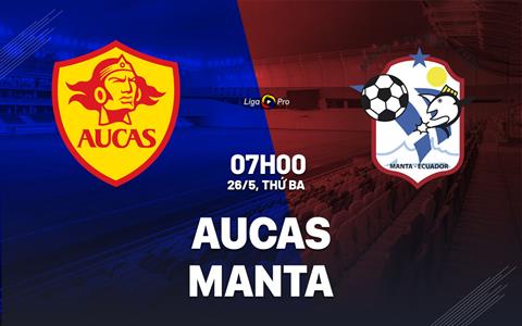 Nhận định bóng đá Aucas vs Manta 7h00 ngày 26/5 (VĐQG Ecuador 2026)
