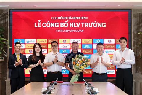 HLV Chu Đình Nghiêm ra mắt Ninh Bình, đặt mục tiêu Cúp quốc gia