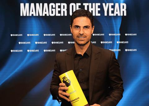Mikel Arteta nhận giải thưởng cao quý mùa giải Ngoại hạng Anh 2025/26