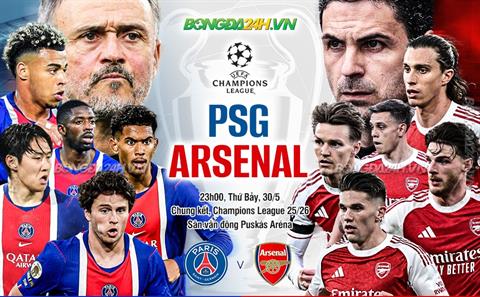 Nhận định PSG vs Arsenal (23h00 ngày 30/5): Công cường đấu thủ chắc
