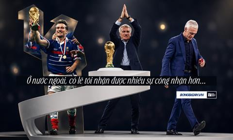 Didier Deschamps: "Ở nước ngoài, có lẽ tôi nhận được nhiều sự tôn trọng hơn"