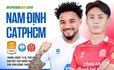 Nhận định Nam Định vs CATPHCM (18h00 ngày 11/6): Quyết đấu tại Thiên Trường