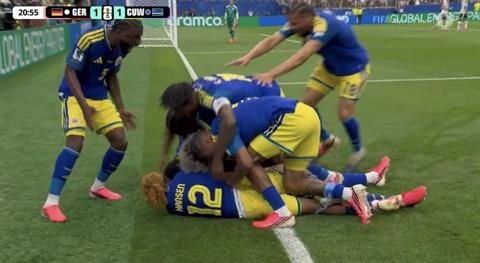 Video: Livano Comenencia Curacao gỡ hòa tỷ số 1-1 trước Đức