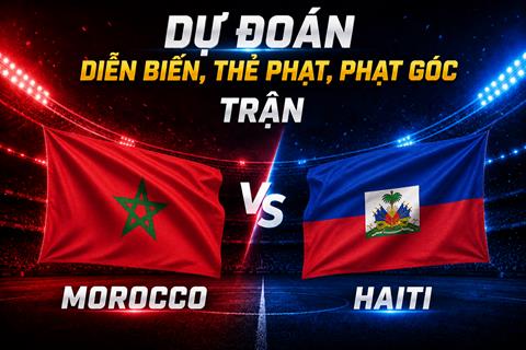 Dự đoán diễn biến, thẻ phạt, phạt góc trận Morocco vs Haiti (05h00 ngày 25/6)