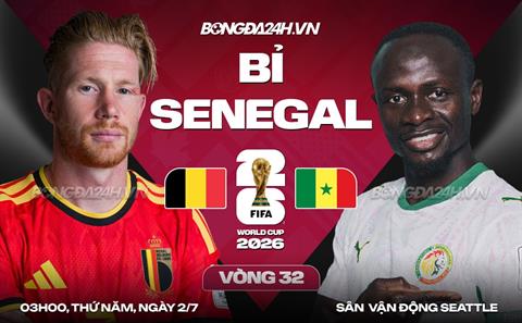 Nhận định Bỉ vs Senegal (3h00 ngày 2/7): Khó lường