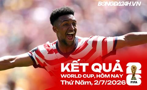 Kết quả World Cup hôm nay ngày 02/07: Bỉ vs Senegal, Mỹ vs Bosnia