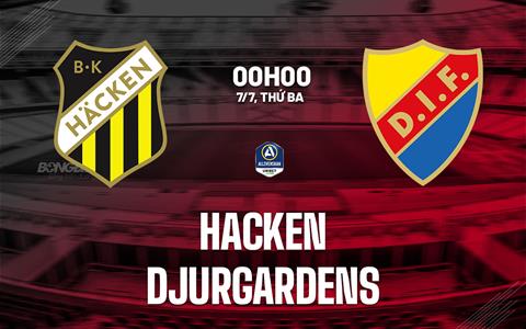 Nhận định bóng đá Hacken vs Djurgardens 0h00 ngày 7/7 (VĐQG Thụy Điển 2026)