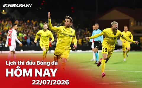 Lịch thi đấu, trực tiếp bóng đá hôm nay 22/07/2026: Bodoe/Glimt vs HamKam