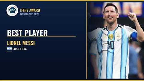 Lionel Messi được IFFHS vinh danh là Cầu thủ xuất sắc nhất World Cup 2026