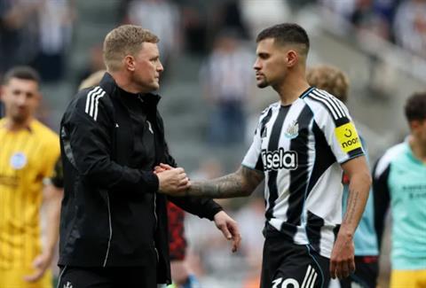 HLV Eddie Howe gửi thông điệp tới Bruno Guimaraes 