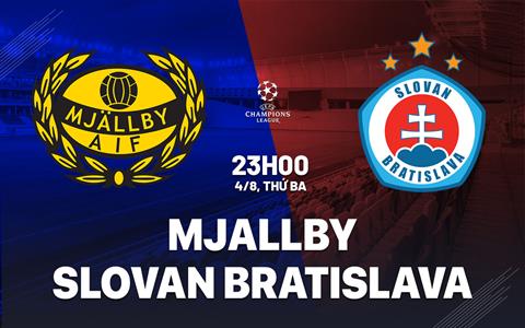 Nhận định Mjallby vs Slovan Bratislava 23h00 ngày 4/8 (Champions League 2026/27)