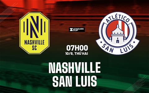 Nhận định bóng đá Nashville vs San Luis 7h00 ngày 10/8 (Leagues Cup 2026)