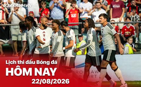 Lịch thi đấu, trực tiếp bóng đá hôm nay 22/08/2026: Hull City vs Man United